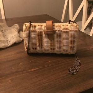 J Crew Rattan Clutch